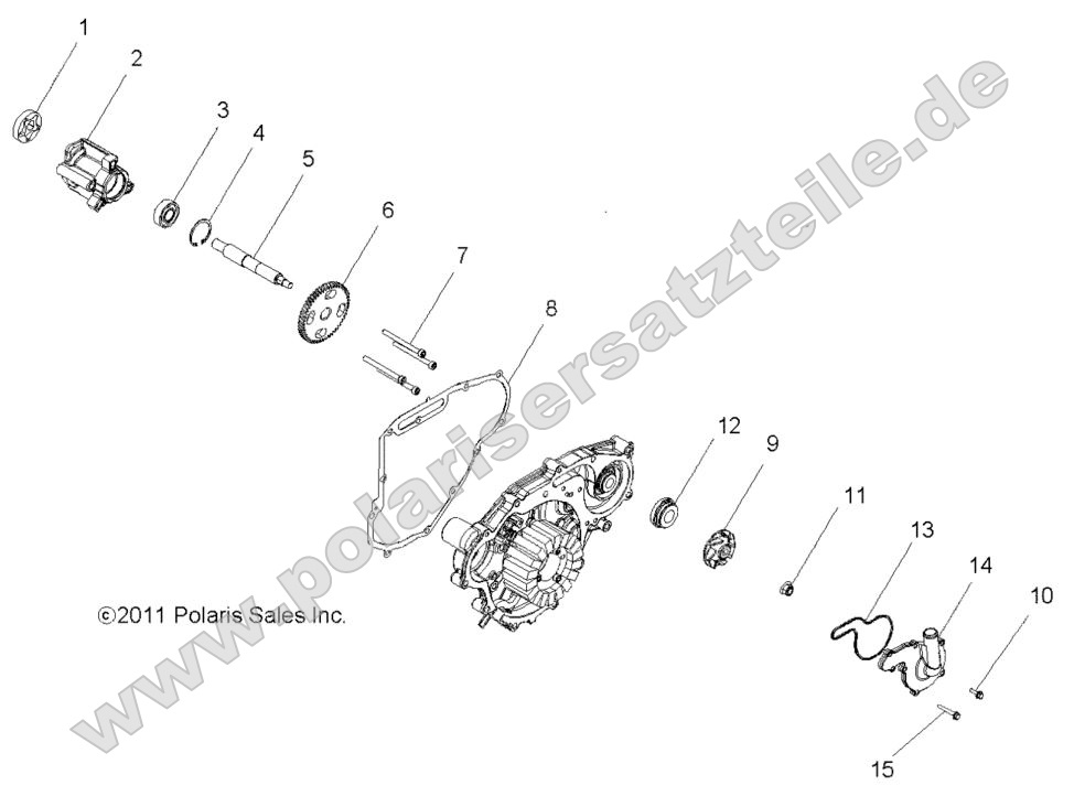 Engine, Oil Pump and Water Pump