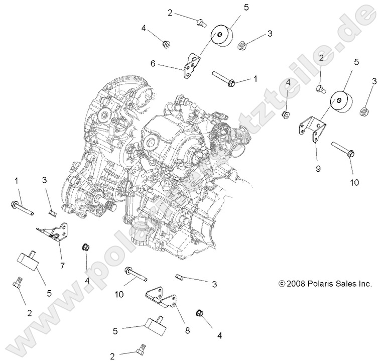 ENGINE, MOUNTING ENGINE, MOUNTING