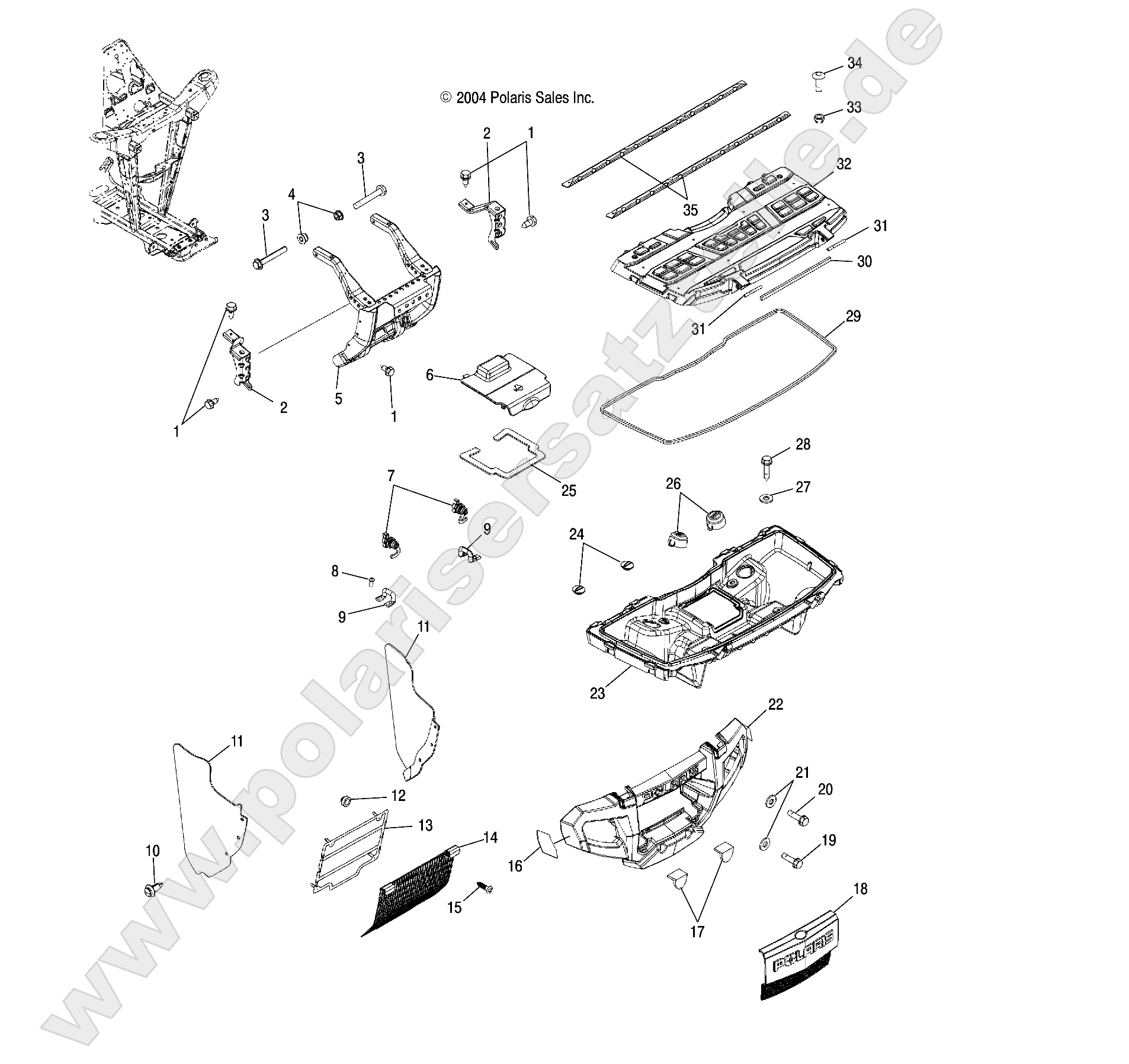 FRONT STORAGE and BUMPER MOUNTING FRONT STORAGE and BUMPER MOUNTING