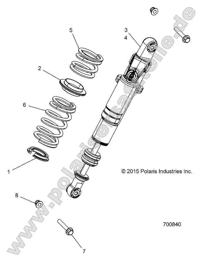 Suspension, Rear Shock Mounting (700840) Suspension, Rear Shock Mounting (700840)