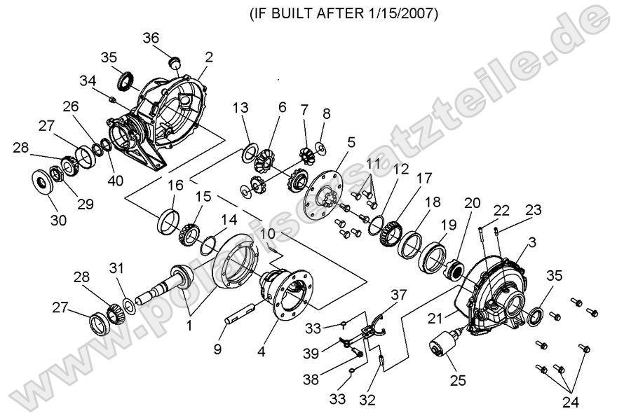 Gearcase, Rear (after 1/15/07)