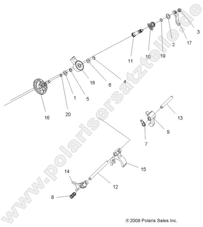 DRIVE TRAIN, MAIN GEARCASE SHIFT FORKS DRIVE TRAIN, MAIN GEARCASE SHIFT FORKS