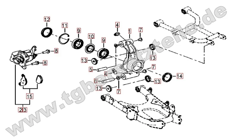 Hinterradachse Hinterradachse
