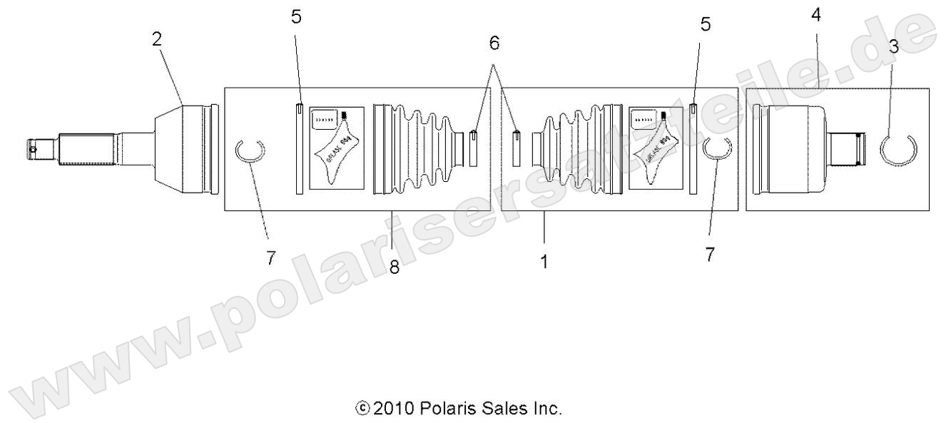 DRIVE TRAIN, REAR DRIVE SHAFT