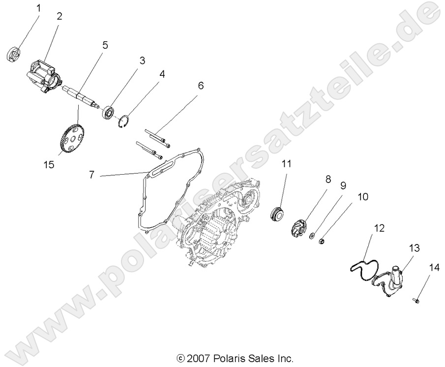 ENGINE, OIL PUMP and WATER PUMP