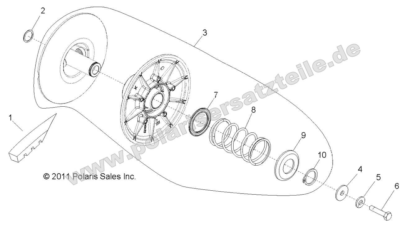 Drive Train, Secondary Clutch