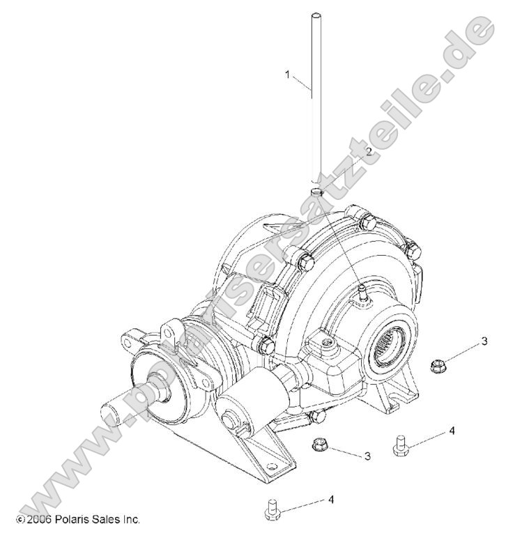 Drive Train, Rear Gearcase Mounting Drive Train, Rear Gearcase Mounting