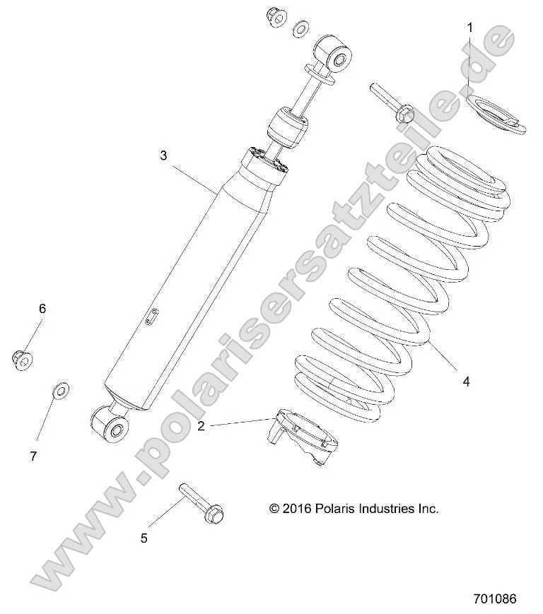 Suspension, Rear Shock Mounting (701086)