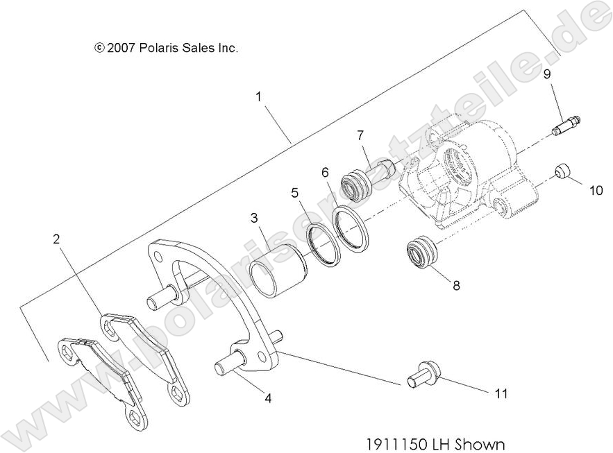 BRAKES, FRONT CALIPER