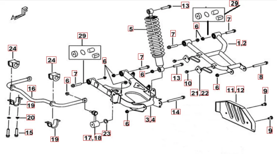 Hilfsrahmen-Halter Fußstütze- Gepäckträger Hilfsrahmen-Halter Fußstütze- Gepäckträger