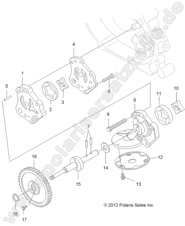 ENGINE, OIL PUMP ENGINE, OIL PUMP