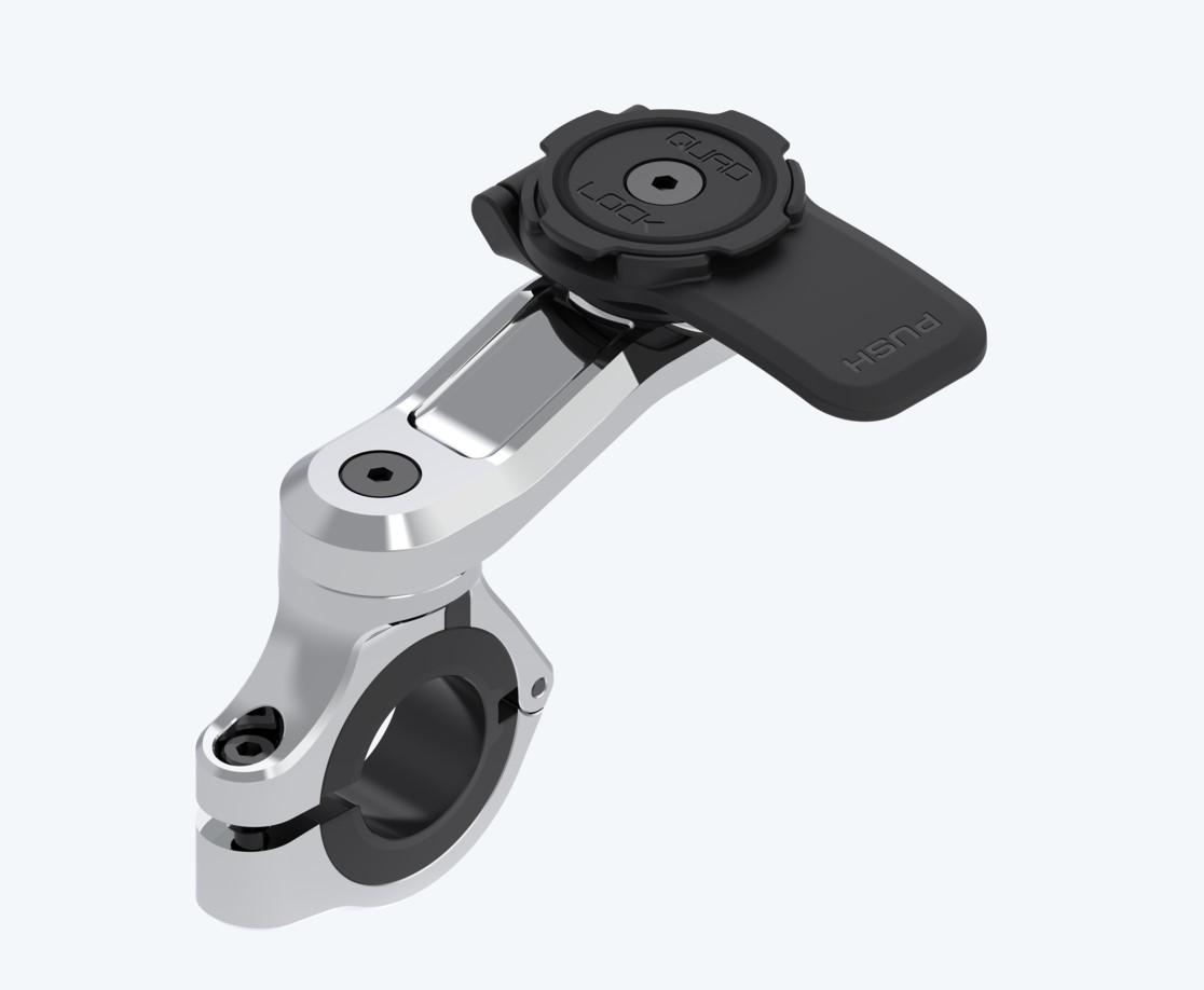 Quad-Lock-Pro-Chrom-Smartphone-Lenkerhalterung-QLM-HBR-CHR Quad Lock Pro Chrom Smartphone Lenkerhalterung - QLM-HBR-CHR