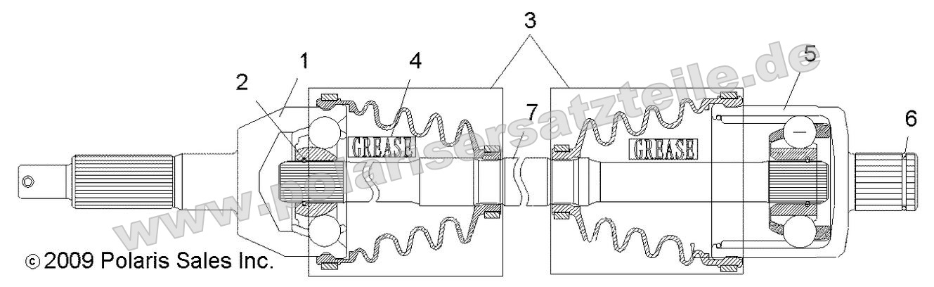 Drive Train, Rear Drive Shaft