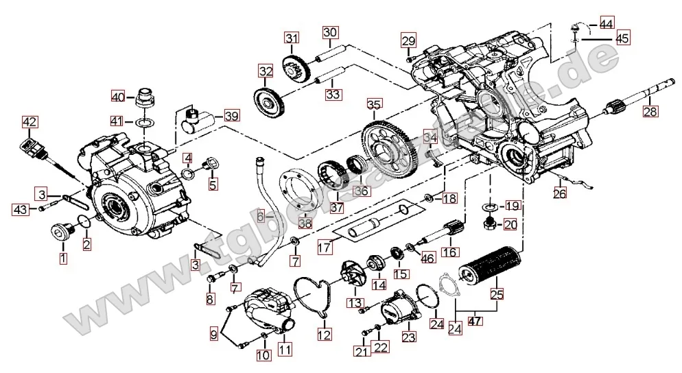 Motorgehäuse rechts Motorgehäuse rechts