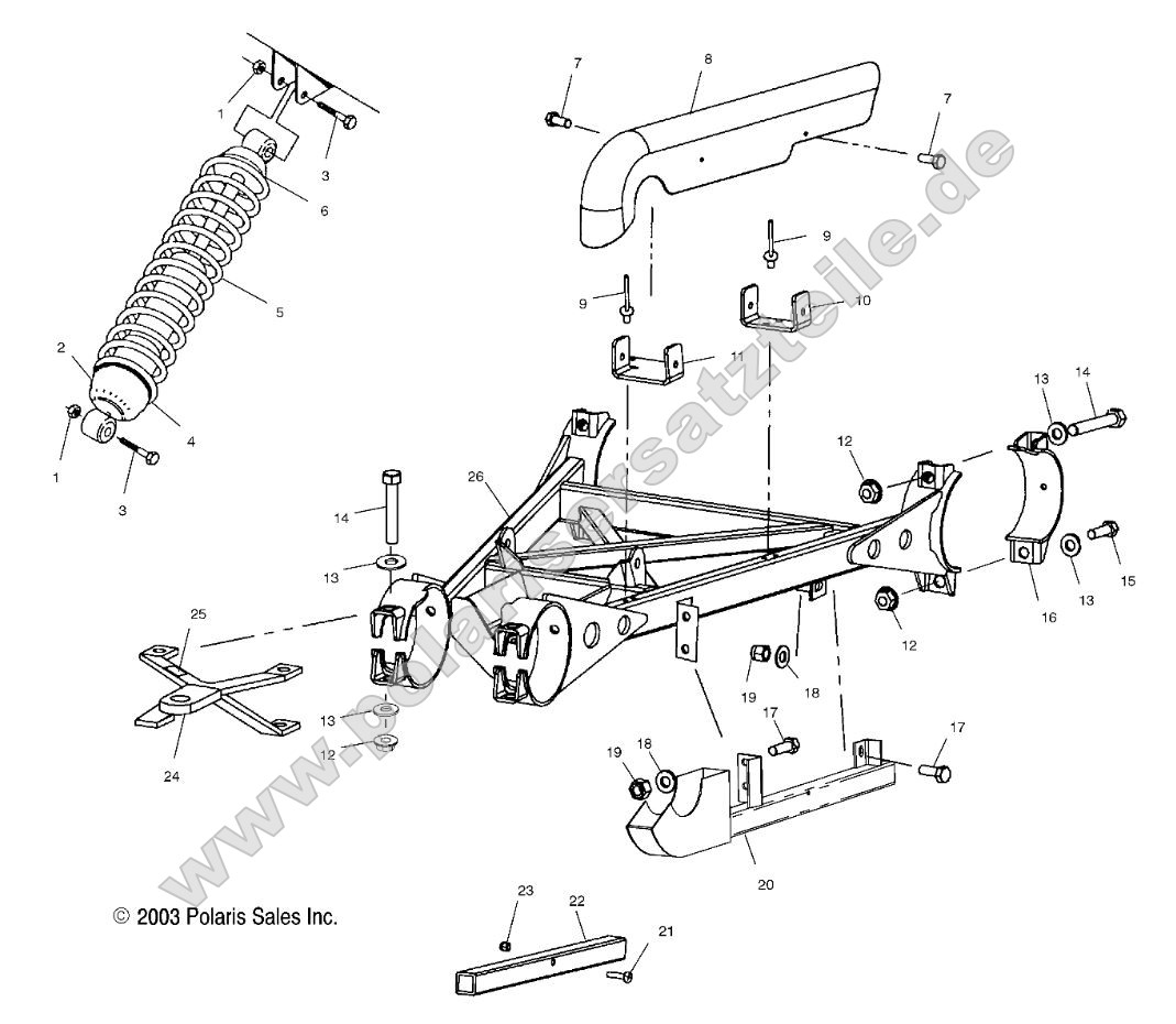 Swing Arm Weldment (Rear) Swing Arm Weldment (Rear)