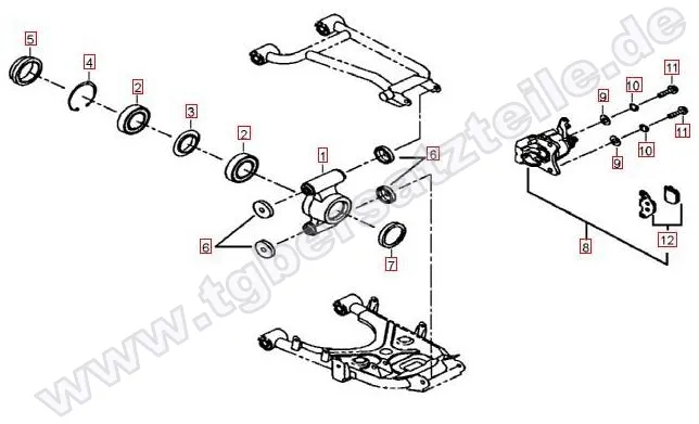 Hinterradachse Hinterradachse