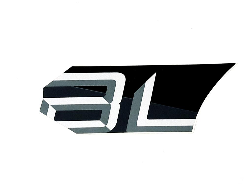 TGB Aufkleber 5 Seitenverkleidung re schwarz-matt / grau - 536912OF