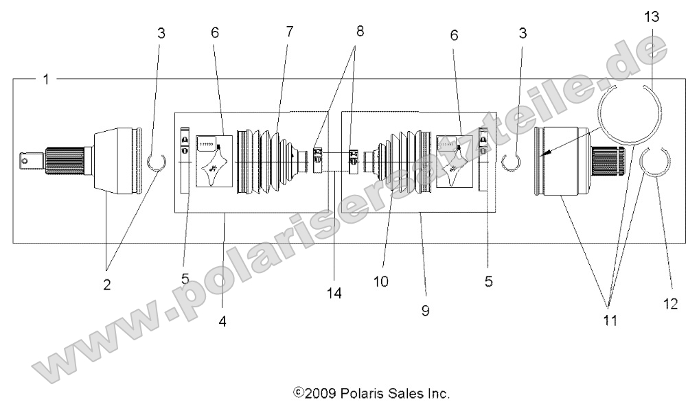 Drive Train, Drive Shaft, Rear