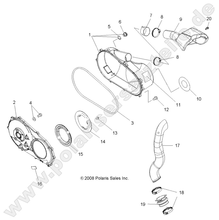 BODY, CLUTCH COVER and DUCTING BODY, CLUTCH COVER and DUCTING