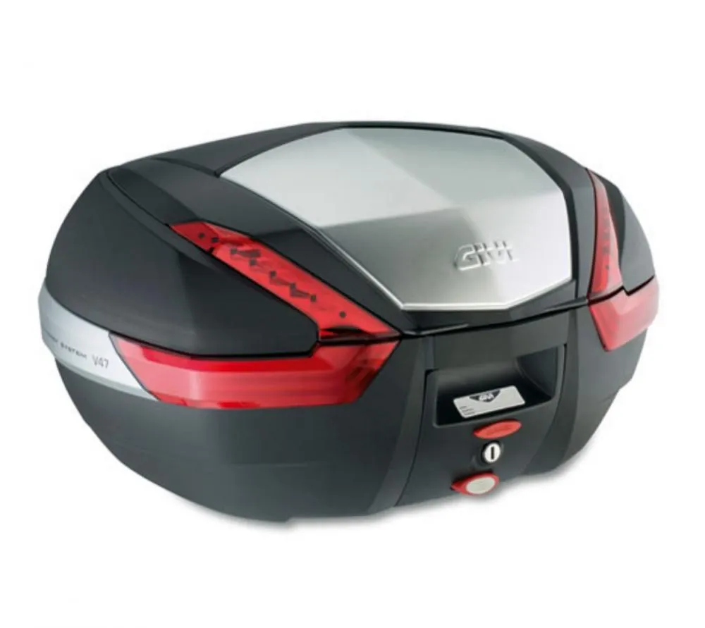 Givi Monokey Topcase V47 mit Alublende - 47 Liter - schwarz