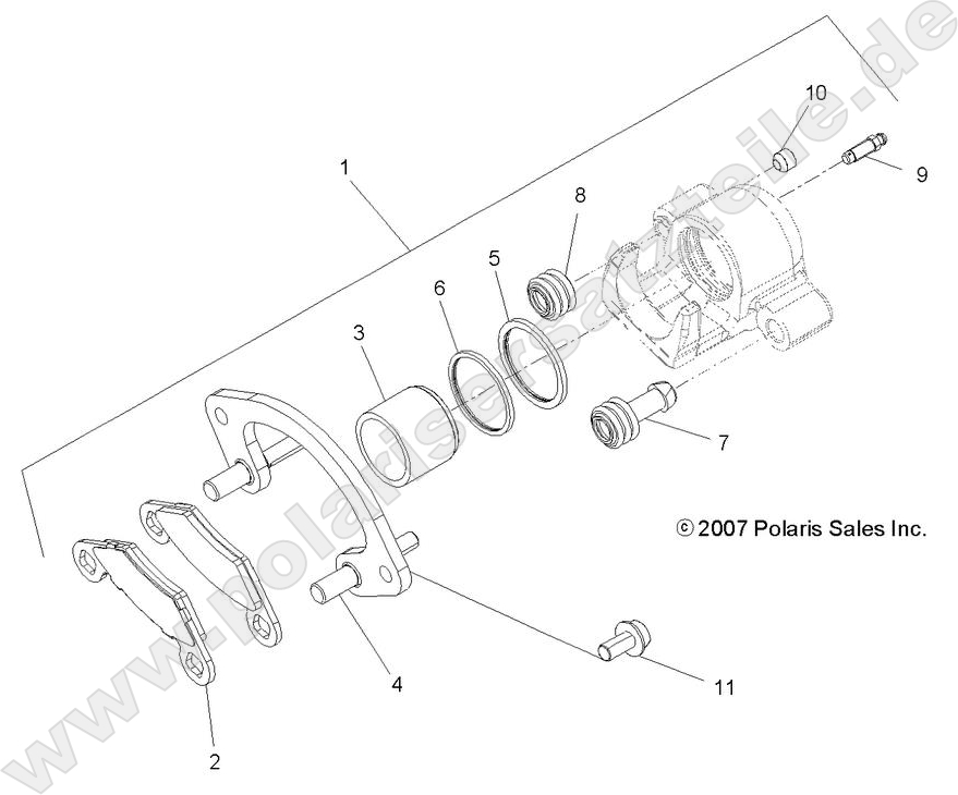 BRAKES, REAR CALIPER