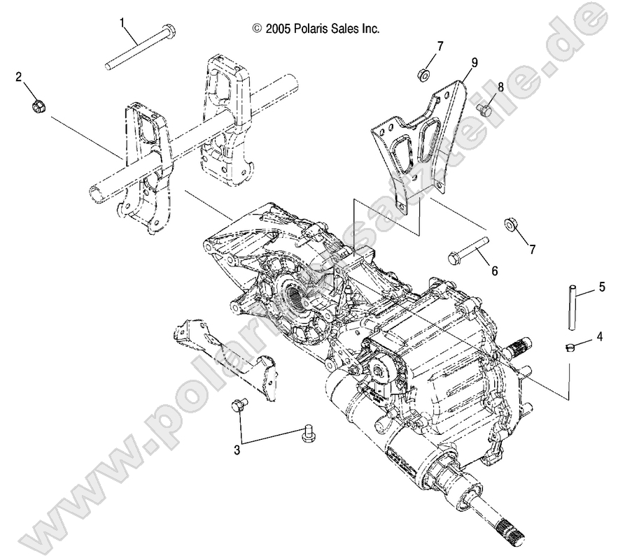 DRIVE TRAIN, MAIN GEARCASE MOUNTING