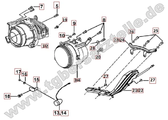 Scheinwerfer - Blinker vorne Scheinwerfer - Blinker vorne