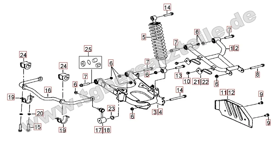 Federbein hinten Federbein hinten