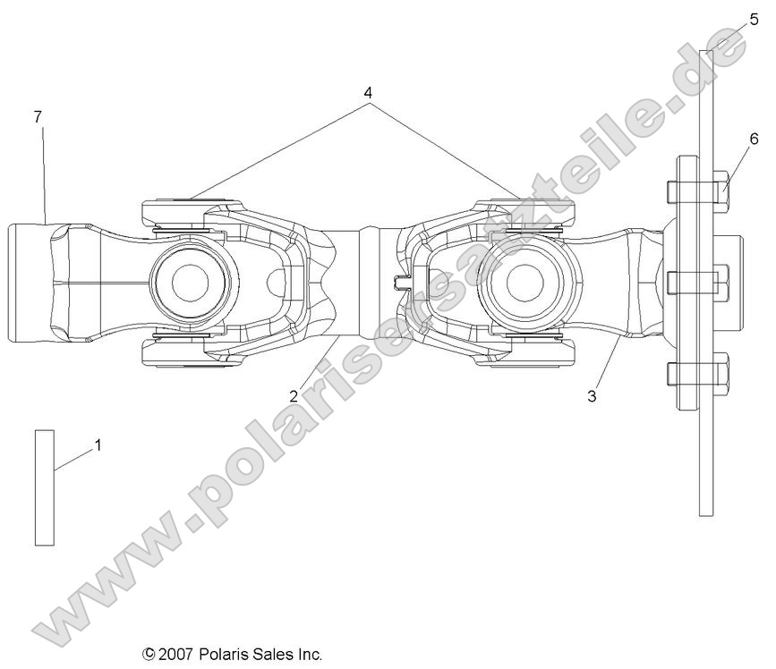 DRIVE TRAIN, REAR PROP SHAFT
