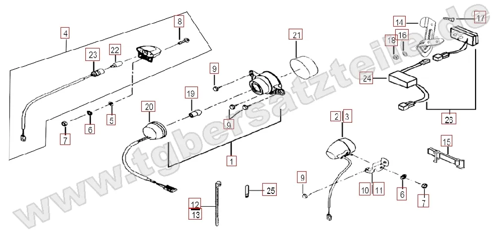 Rücklicht-Blinker hinten Rücklicht-Blinker hinten