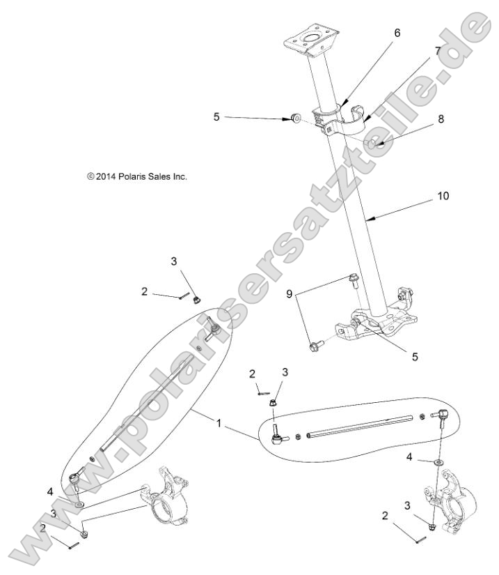 Steering, Steering Post Asm. Steering, Steering Post Asm.