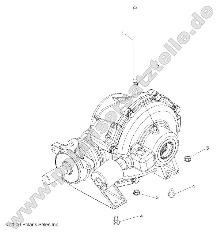Drive Train, Rear Gearcase Mounting
