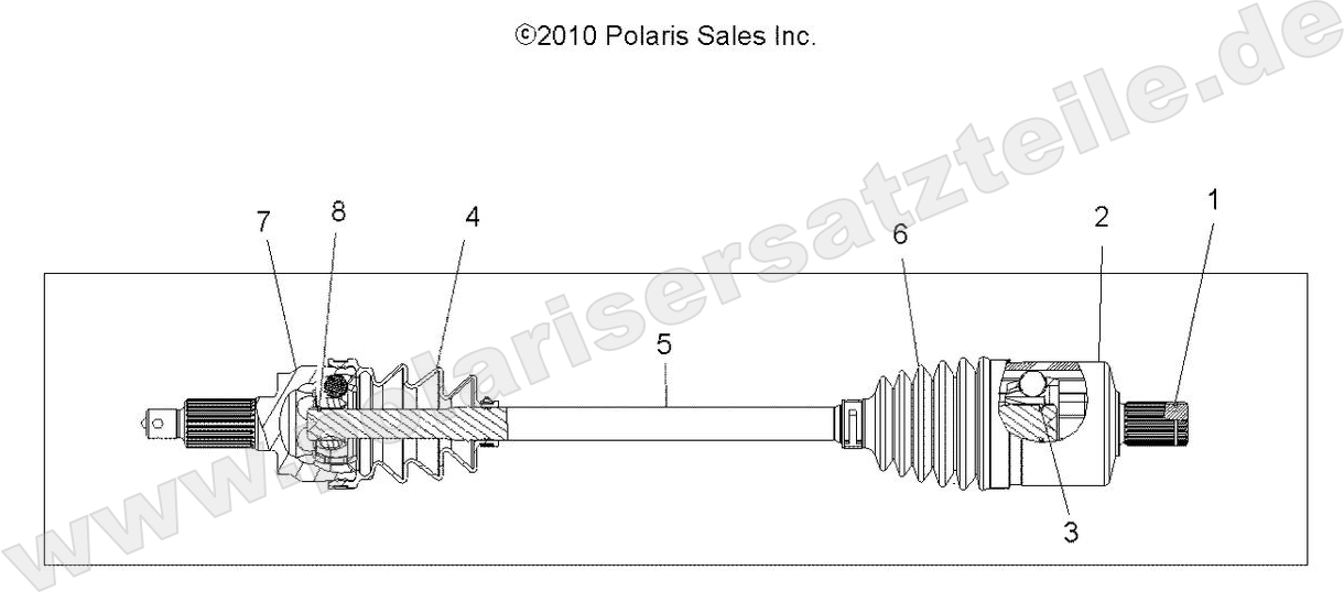 DRIVE TRAIN, DRIVE SHAFT, FRONT DRIVE TRAIN, DRIVE SHAFT, FRONT
