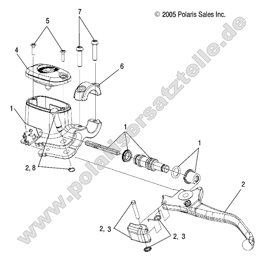 Brakes, Front Bake Lever and Master Cylinder