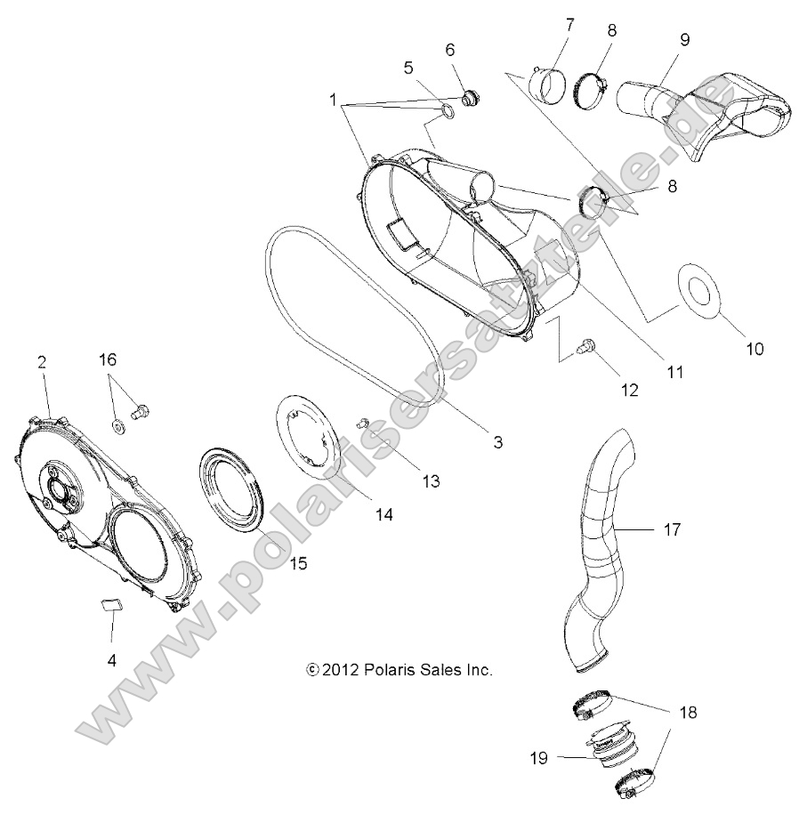 Body, Clutch Cover and Ducting