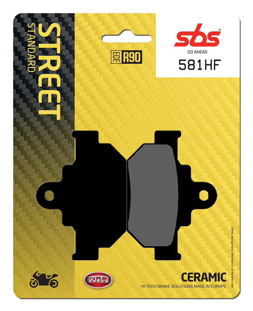 SBS_581_HF SBS Bremsbeläge HF Street Ceramic ABE - 581HF