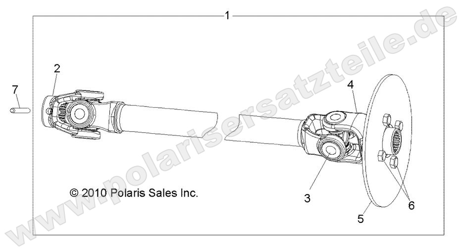 DRIVE TRAIN, FRONT PROP SHAFT