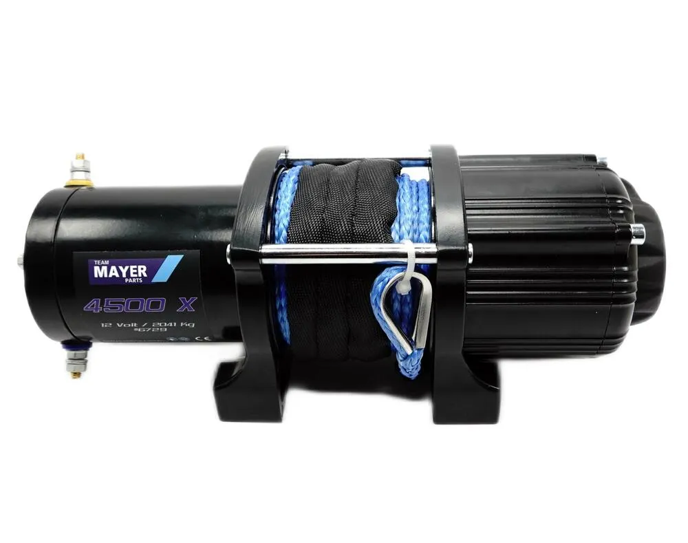 TMP-ATV-Quad-Seilwinde-4500-X-2040-kg-12V-Synthetikseil-Funk-Fernbedienung TMP ATV - Quad Seilwinde 4500 X / 12V / 2040 kg / Synthetikseil + Funk Fernbedienung