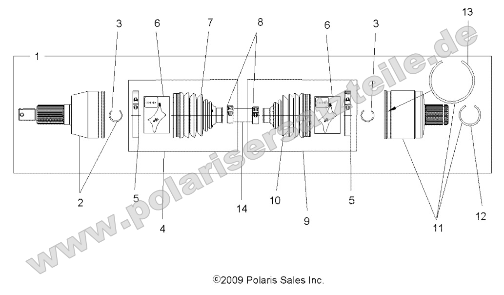 Drive Train, Drive Shaft, Rear
