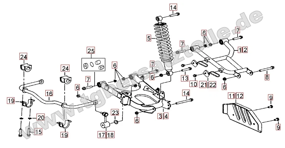 Federbein hinten Federbein hinten
