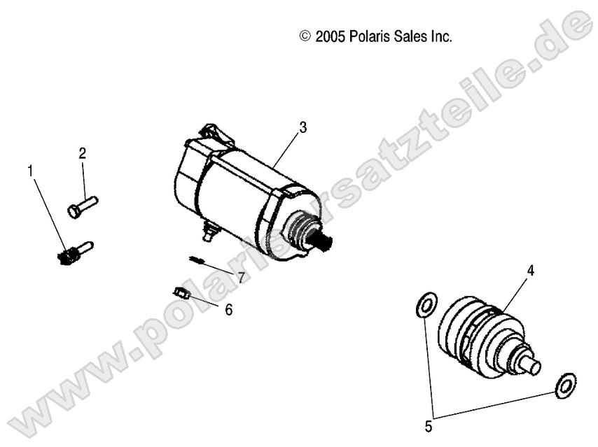 ENGINE, STARTING MOTOR