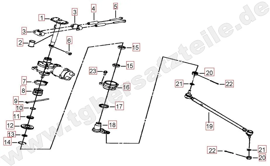 Lenksäule-Spurstange