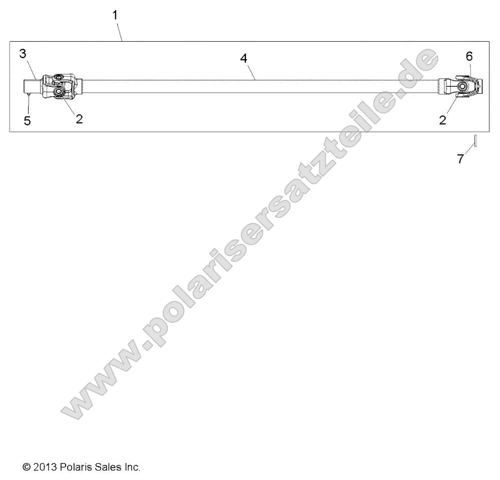 Drive Train, Front Prop Shaft Drive Train, Front Prop Shaft