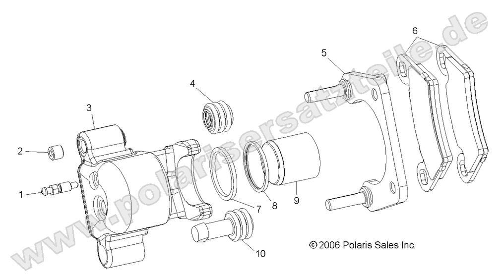 Brake Caliper, Rear Brake Caliper, Rear