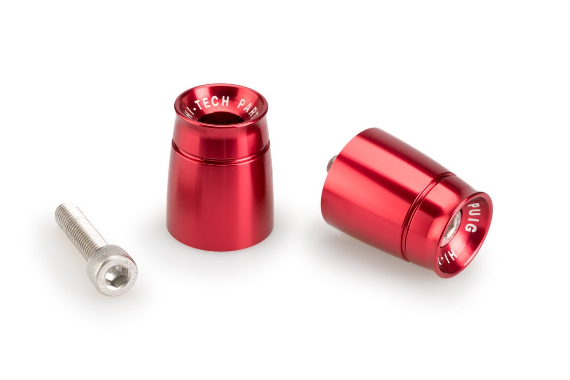 PUIG LENKERENDEN ALUMINIUM MOD.SPORT KAWASAKI C/ROT - 21008R