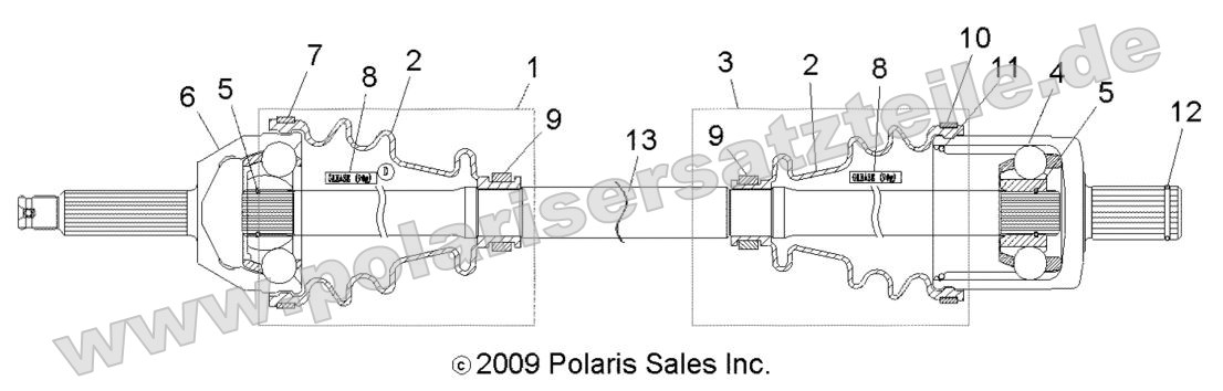 Drive Train, Front Drive Shaft