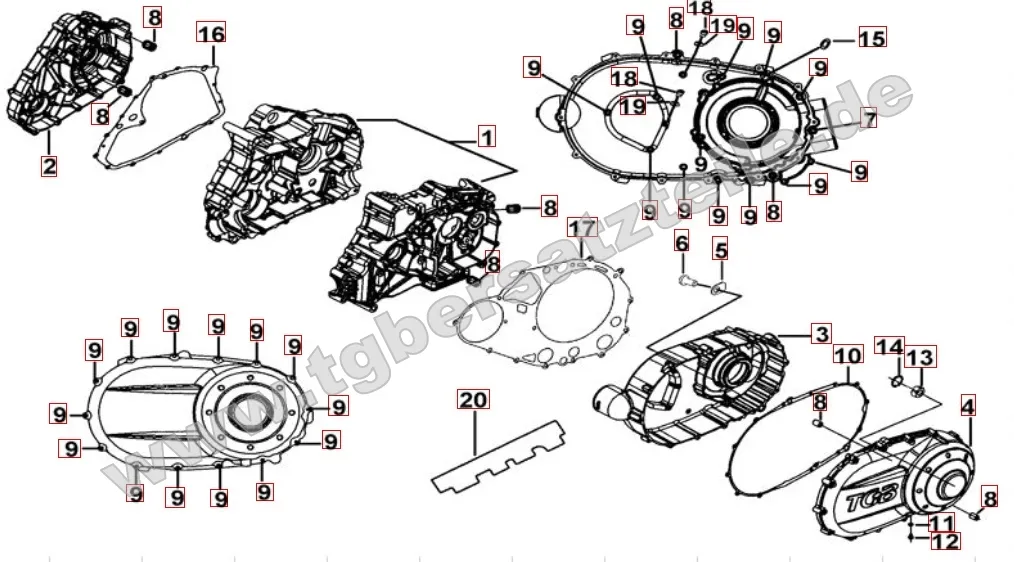 Motorgehäuse Motorgehäuse