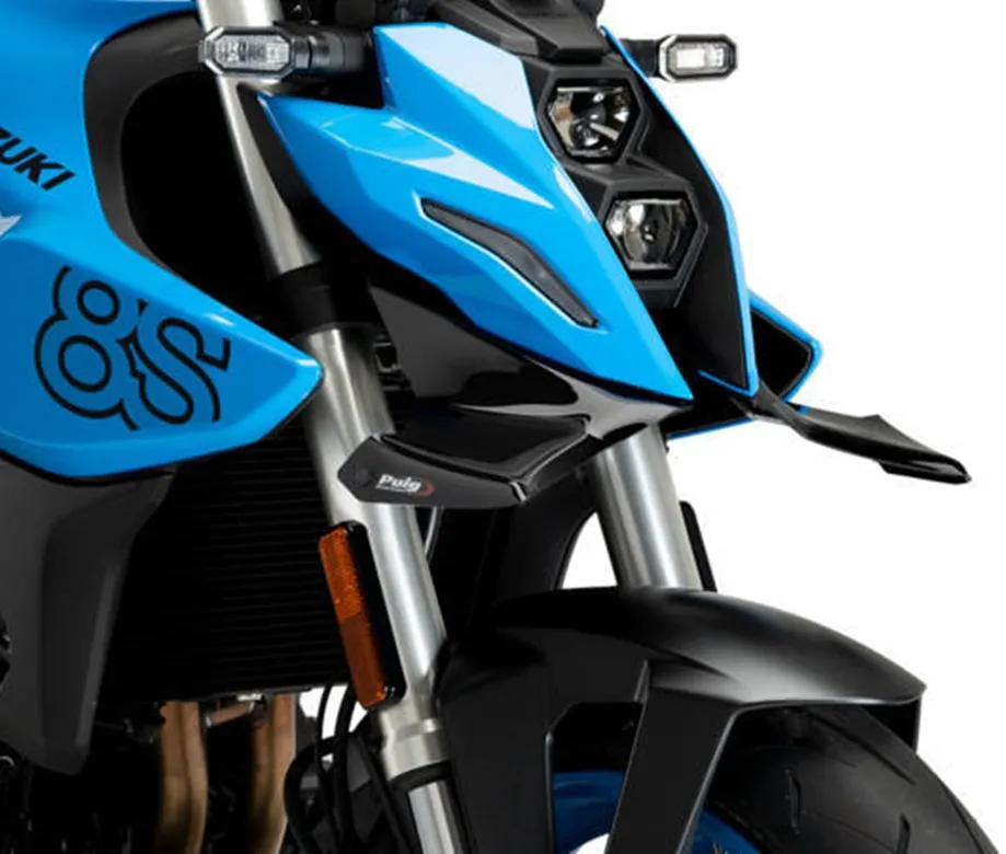 Puig Naked Front Downforce Spoiler - schwarz - Suzuki GSX 8S 2023- - 21704N