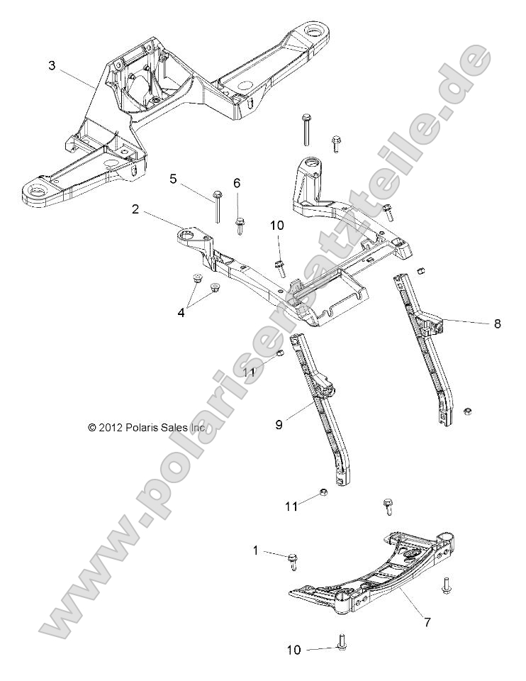 Body, Front Rack Support Body, Front Rack Support