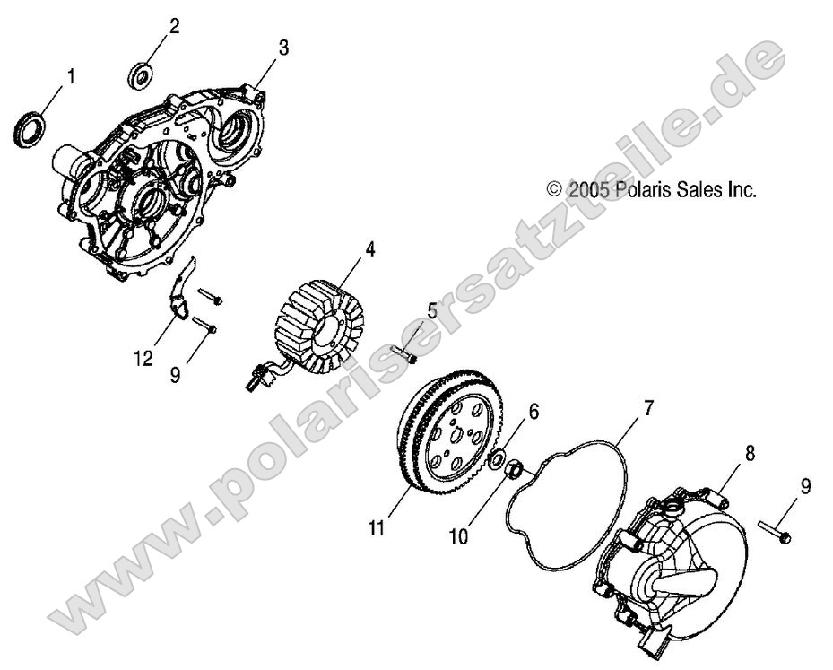 Engine, Stator and Flywheel